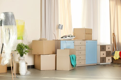 Removal van and moving crew assisting with same day removals in Brent