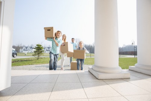 Professional office relocation team planning a business move in Brent