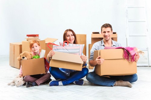 Office relocation equipment prepared by Brent removal specialists