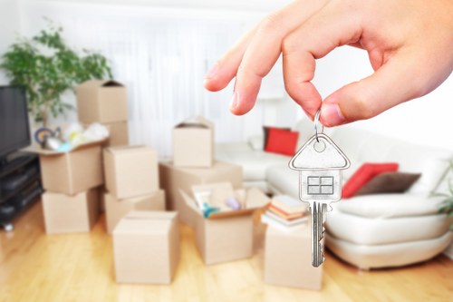Organised packing supplies for a home move in Brent