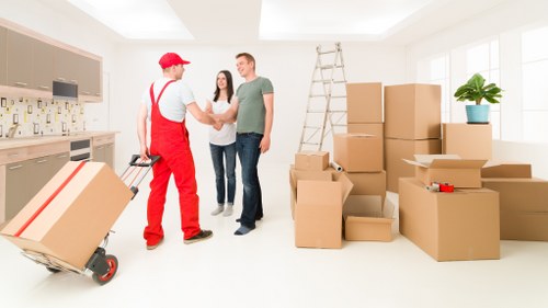 Business relocation coordination with furniture and IT setup planning