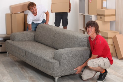 Packing and furniture handling support for a Brent home relocation