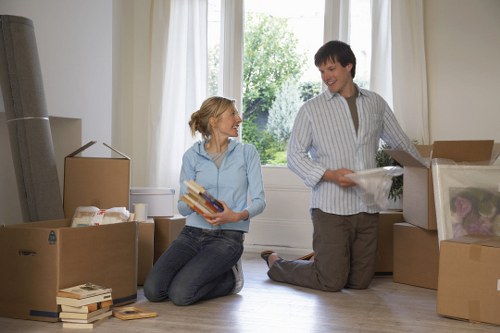 Professional removal van service for packed boxes and furniture