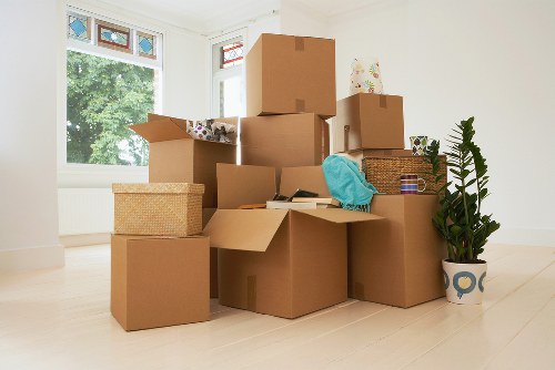 Removal quote planning near a busy Brent street and flat access