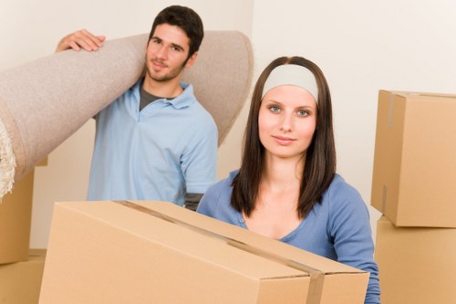 Fragile household items safely packed for Brent home removals