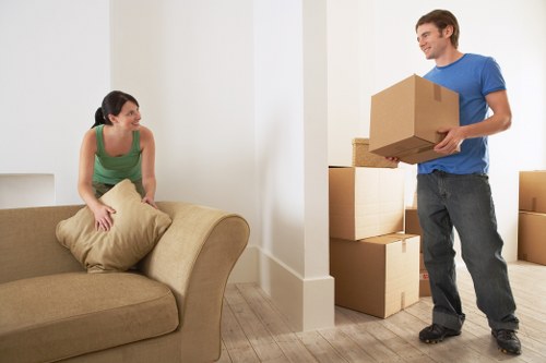 Careful handling of student furniture during a Brent move